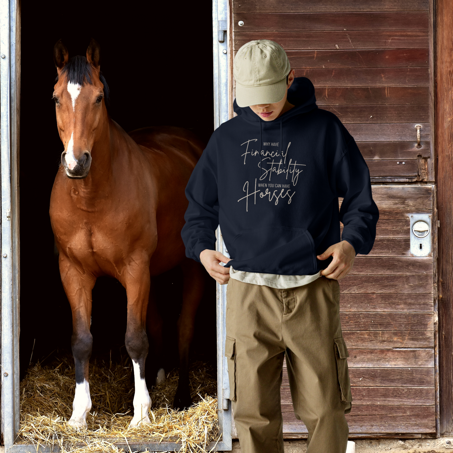 Financially "Stable" Equestrian Hoodie